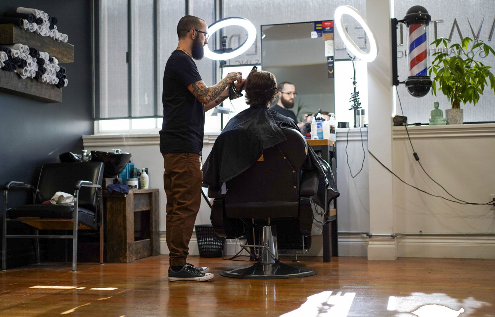 Squire Barbershop Interior